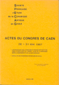 ACTES DU CONGRÈS D'ORANGE