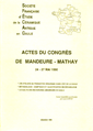 ACTES DU CONGRÈS DE MANDEURE-MATHAY