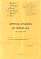 ACTES DU CONGRÈS DE VERSAILLES